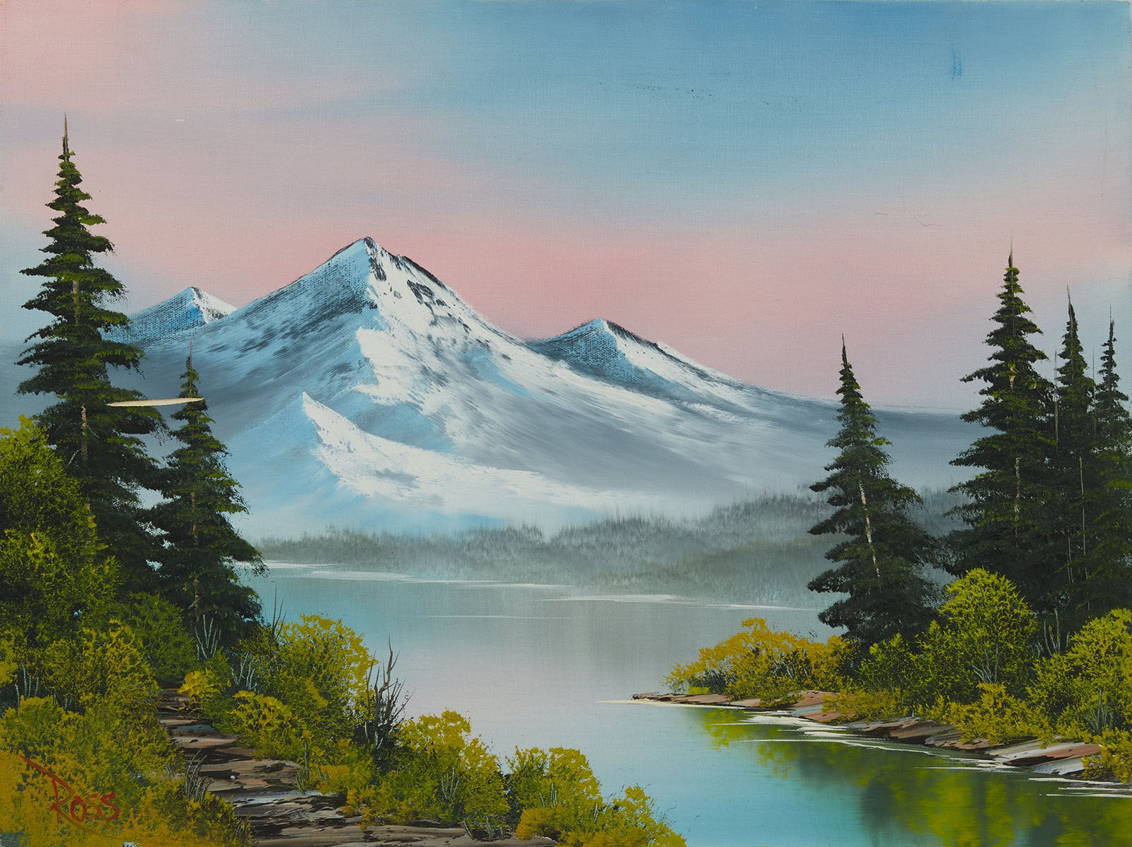 Bob Ross, Forest Hills, Original Oil Painting, 1989. Image Used with Permission © Modern Artifact.