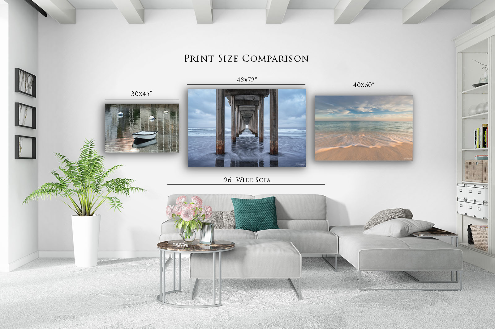 Wall Art Size Guide, Poster Size Chart, Photo Frame Sizes, Canvas